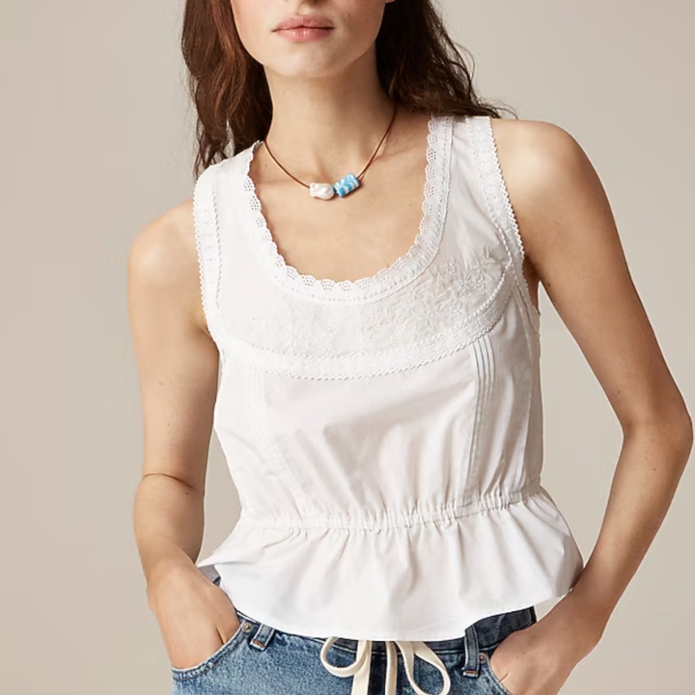 Jcrew Embroidered Top